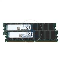 Kingston KFJ-R610/2G - 2GB 2x1GB DDR PC-2100 ECC Unbuffered 184-Pins Memory