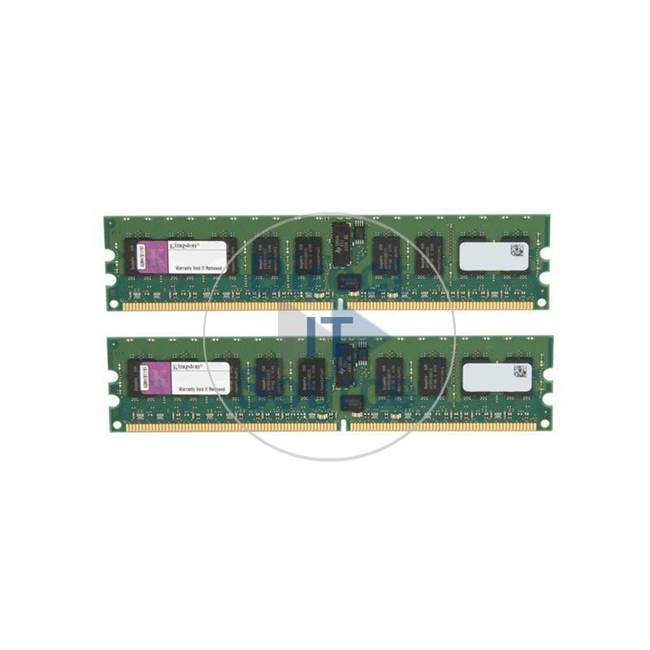 Kingston KFJ-RX200SR/2G - 2GB 2x1GB DDR2 PC2-3200 ECC Registered 240-Pins Memory