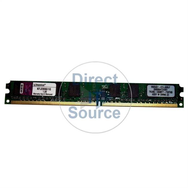 Kingston KFJ2890/1G - 1GB DDR2 PC2-6400 Non-ECC Unbuffered 240-Pins Memory