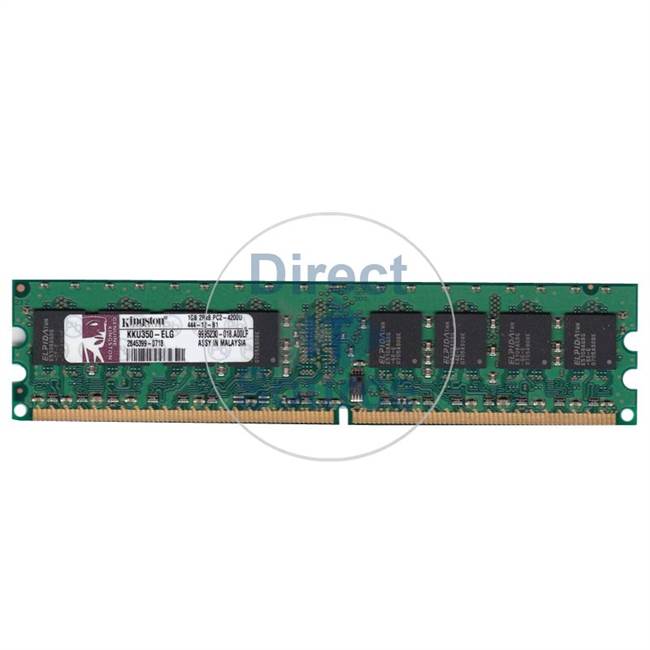 Kingston KKU350-ELG - 1GB DDR2 PC2-4200 Non-ECC Unbuffered 240-Pins Memory