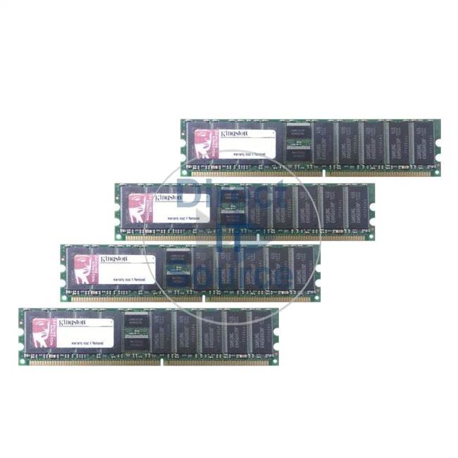Kingston KSG-AX350/4G - 4GB 4x1GB DDR PC-2700 ECC Registered 184-Pins Memory