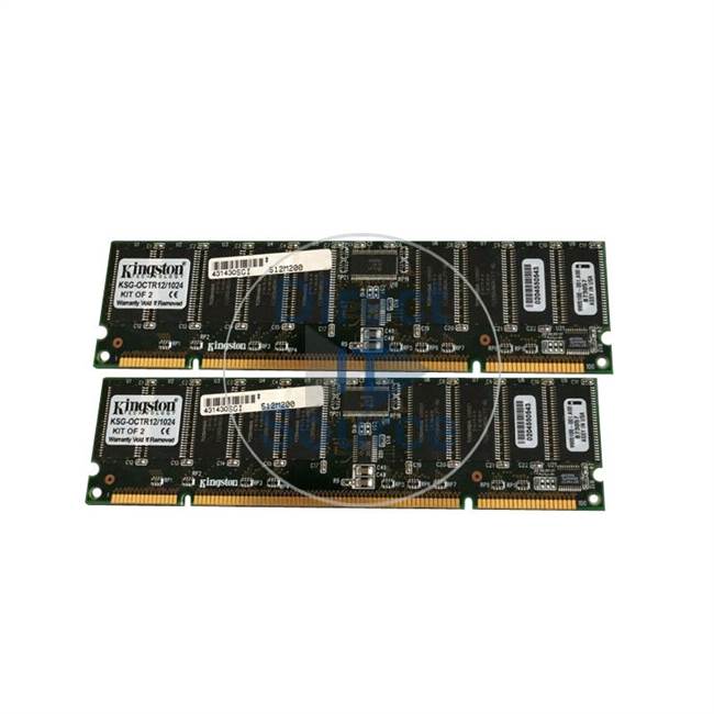 Kingston KSG-OCTR12/1024 - 1GB 2x512MB SDRAM ECC Registered 200-Pins Memory