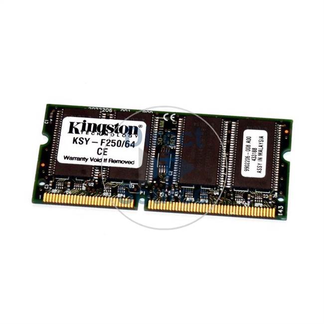 Kingston KSY-F250/64 - 64MB SDRAM PC-100 Non-ECC Unbuffered 144-Pins Memory