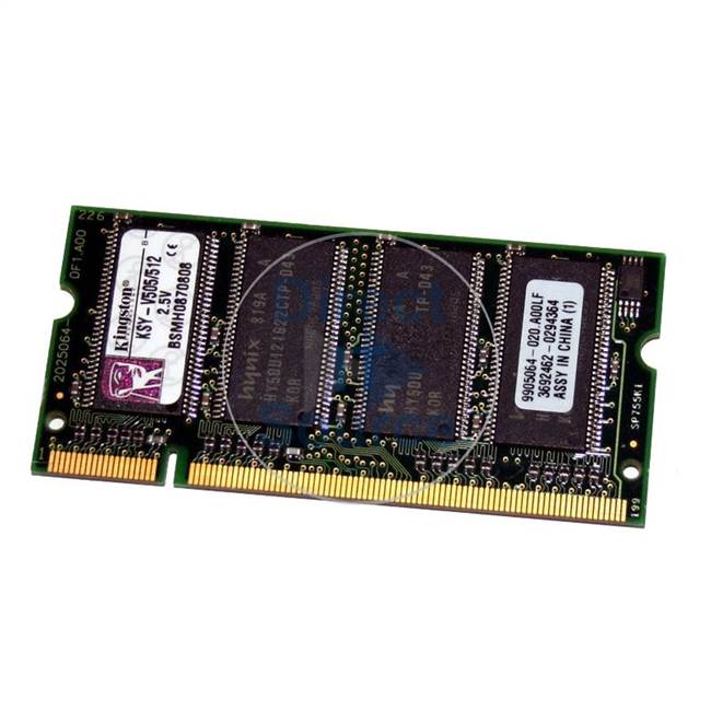 Kingston KSY-V505/512 - 512MB DDR PC-2700 Non-ECC Unbuffered 200-Pins Memory