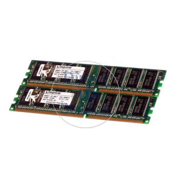 Kingston KTA-G5400/1G - 1GB 2x512MB DDR PC-3200 184-Pins Memory