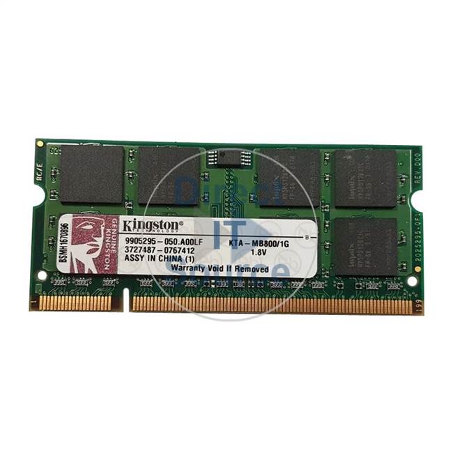 Kingston KTA-MB800/1G - 1GB DDR2 PC2-6400 Non-ECC Unbuffered 200-Pins Memory