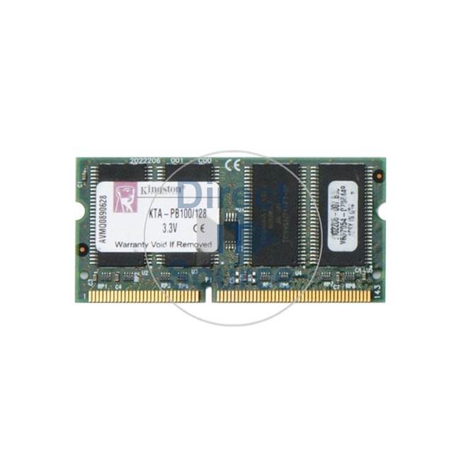 Kingston KTA-PB100/128 - 128MB SDRAM PC-100 Non-ECC Unbuffered 144-Pins Memory