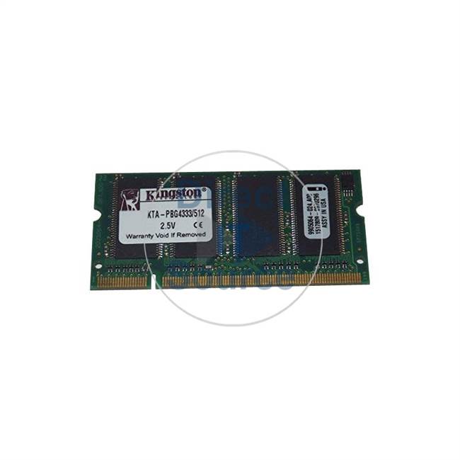 Kingston KTA-PBG4333/512 - 512MB DDR PC-2700 Non-ECC Unbuffered 200-Pins Memory
