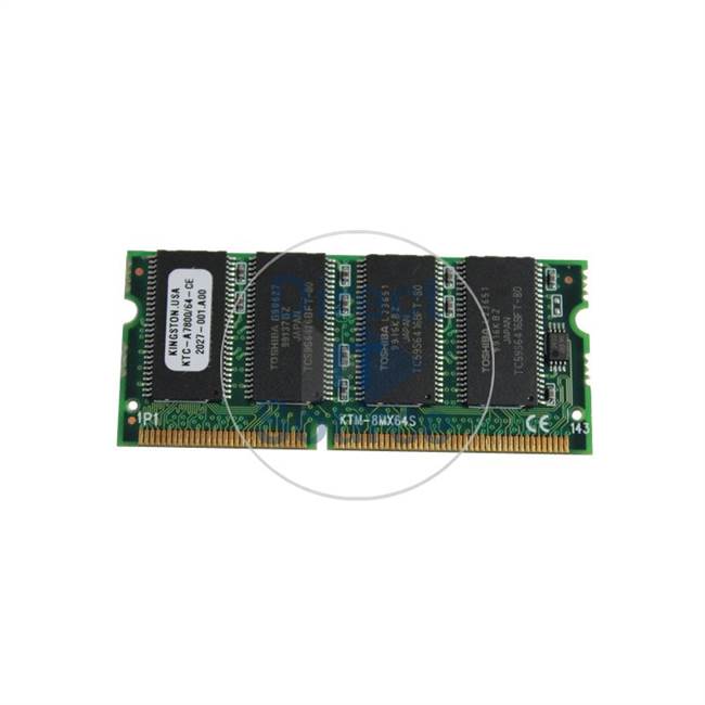 Kingston KTC-A7800/64-CE - 64MB SDRAM PC-66 144-Pins Memory
