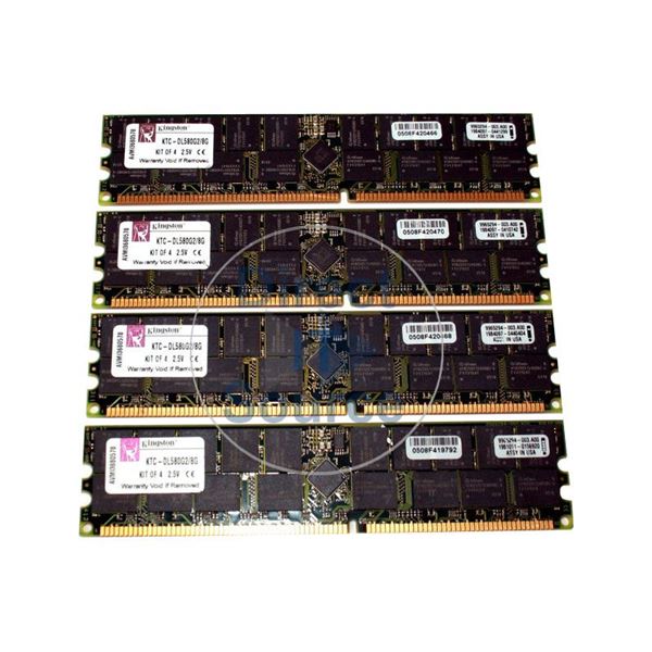 Kingston KTC-DL580G2/8G - 8GB 4x2GB DDR PC-1600 ECC Registered 184-Pins Memory