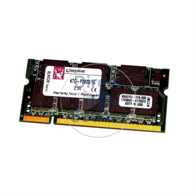Kingston KTC-P2800/1G - 1GB DDR PC-2100 Non-ECC Unbuffered 200-Pins Memory