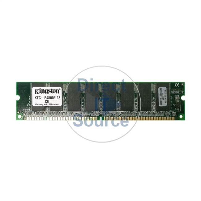 Kingston KTC-P4800/128 - 128MB SDRAM PC-66 Non-ECC Unbuffered 168-Pins Memory