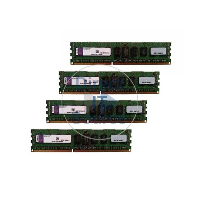 Kingston KTD-PE313SK4/16G - 16GB 4x4GB DDR3 PC3-10600 ECC Registered 240-Pins Memory