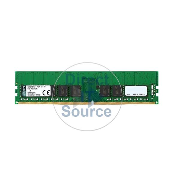 Kingston KTD-PE421E/8G - 8GB DDR4 PC4-17000 ECC Unbuffered 288-Pins Memory