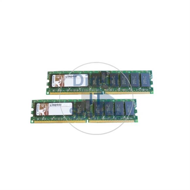 Kingston KTD-PE6950/1G - 1GB 2x512MB DDR2 PC2-5300 ECC Registered 240-Pins Memory