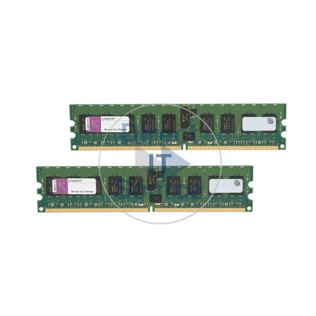 Kingston KTD-PE6950/2G - 2GB 2x1GB DDR2 PC2-5300 ECC Registered 240-Pins Memory