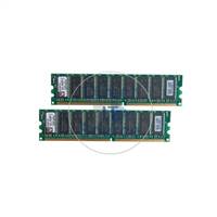 Kingston KTD-WS450E/1G - 1GB 2x512MB DDR PC-2100 ECC Unbuffered 184-Pins Memory