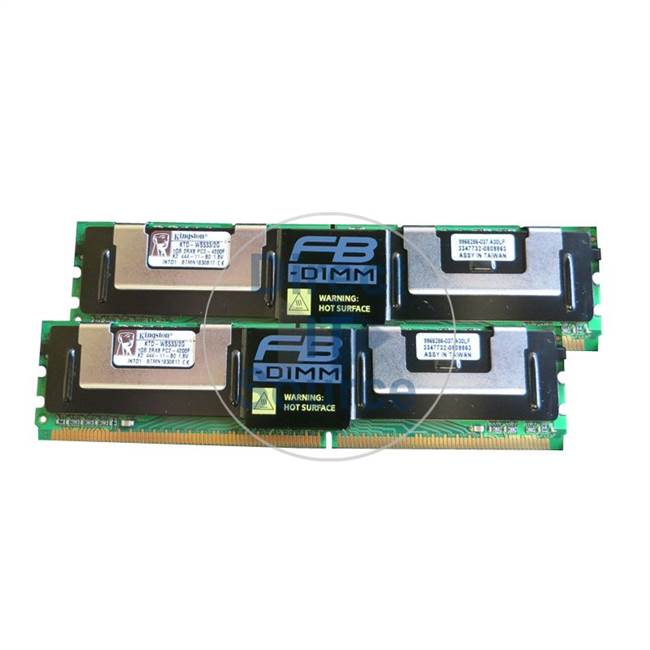 Kingston KTD-WS533/2G - 2GB 2x1GB DDR2 PC2-4200 ECC Fully Buffered 240-Pins Memory