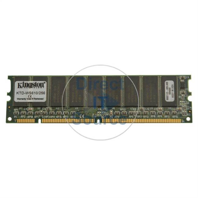 Kingston KTD-WS610/256 - 256MB SDRAM PC-100 ECC Unbuffered 168-Pins Memory
