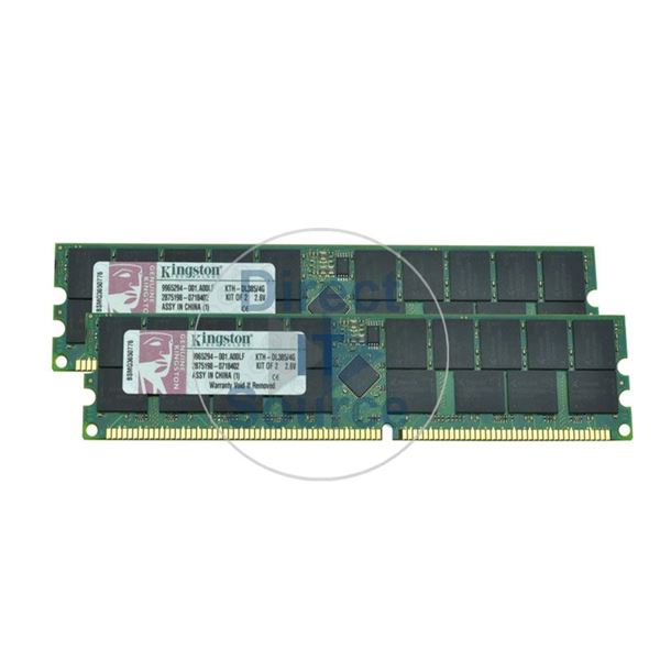Kingston KTH-DL385/4G - 4GB 2x2GB DDR PC-3200 ECC Registered 184-Pins Memory