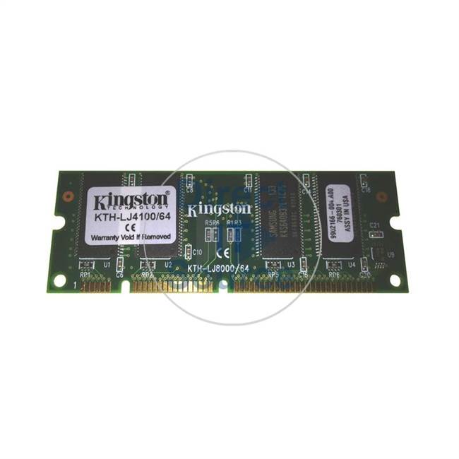 Kingston KTH-LJ4100/64 - 64MB SDRAM PC-100 Non-ECC Unbuffered 100-Pins Memory