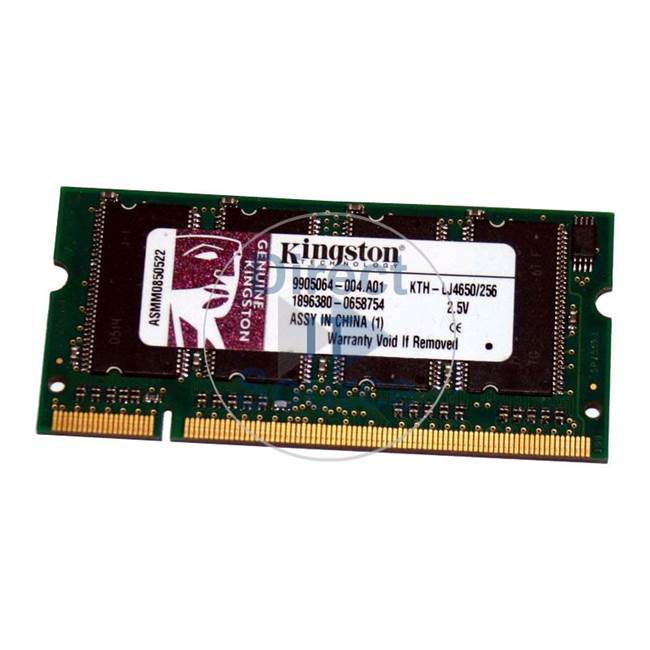 Kingston KTH-LJ4650/256 - 256MB DDR PC-2100 Non-ECC Unbuffered 200-Pins Memory