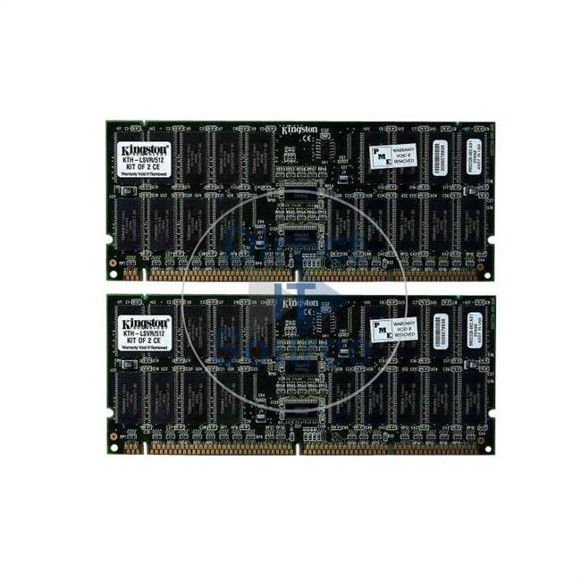 Kingston KTH-LSVR/512 - 512MB 2x256MB SDRAM ECC Registered 278-Pins Memory