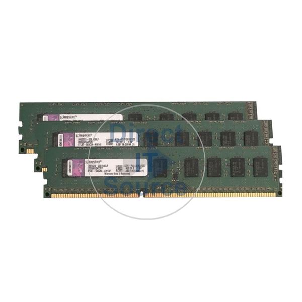 Kingston KTH-PL313EK3/12G - 12GB 3x4GB DDR3 PC3-10600 ECC Unbuffered 240-Pins Memory