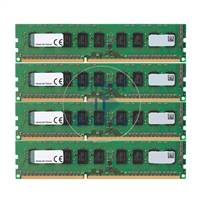 Kingston KTH-PL313K4/16G - 16GB 4x4GB DDR3 PC3-10600 ECC Unbuffered 240-Pins Memory