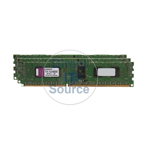 Kingston KTH-PL313SK3/6G - 6GB 3x2GB DDR3 PC3-10600 ECC Registered 240-Pins Memory
