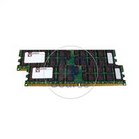 Kingston KTH-XW9400K2/1G - 1GB 2x512MB DDR2 PC2-5300 ECC Registered 240-Pins Memory