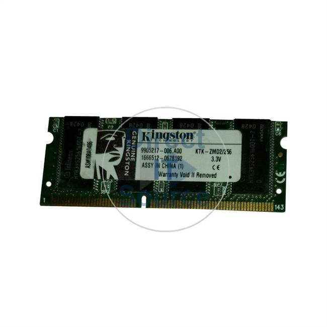 Kingston KTK-ZMD2/256 - 256MB SDRAM PC-133 Non-ECC Unbuffered 144-Pins Memory