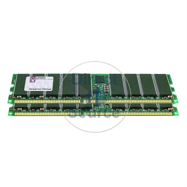 Kingston KTM-OP720/2G - 2GB 2x1GB DDR PC-2100 ECC Registered 208-Pins Memory