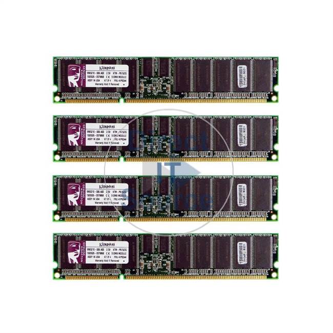 Kingston KTM-P615/2G - 2GB 4x512MB DDR PC-2100 ECC Registered 208-Pins Memory