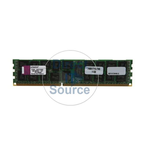 Kingston KTM-SX313/8G - 8GB DDR3 PC3-10600 ECC Registered 240-Pins Memory