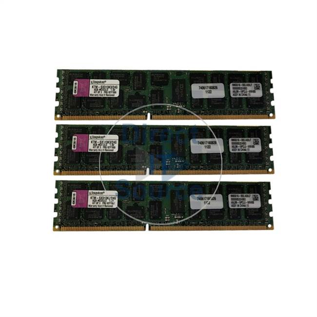 Kingston KTM-SX313K3/24G - 24GB 3x8GB DDR3 PC3-10600 ECC Registered 240-Pins Memory