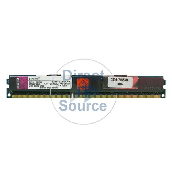 Kingston KTM-SX313L/4G - 4GB DDR3 PC3-10600 ECC Registered Memory