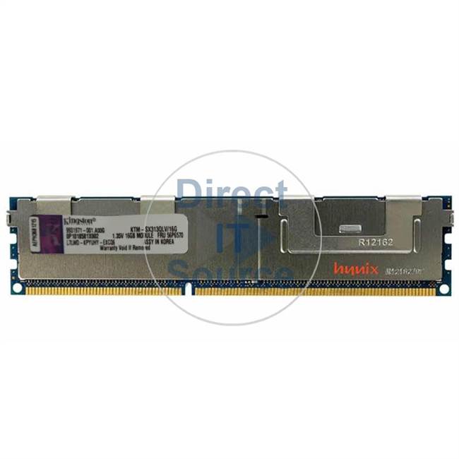 Kingston KTM-SX313QLV/16G - 16GB DDR3 PC3-10600 ECC Registered 240-Pins Memory