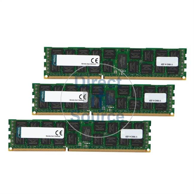 Kingston KTM-SX313SK3/6G - 6GB 3x2GB DDR3 PC3-10600 ECC Registered 240-Pins Memory