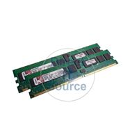 Kingston KTM2865/2G - 2GB 2x1GB DDR2 PC2-3200 ECC Registered 240-Pins Memory