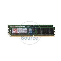 Kingston KTM2865SR/4G - 4GB 2x2GB DDR2 PC2-3200 ECC Registered 240-Pins Memory