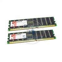 Kingston KTM3281/2G - 2GB 2x1GB DDR PC-1600 ECC Registered 184-Pins Memory