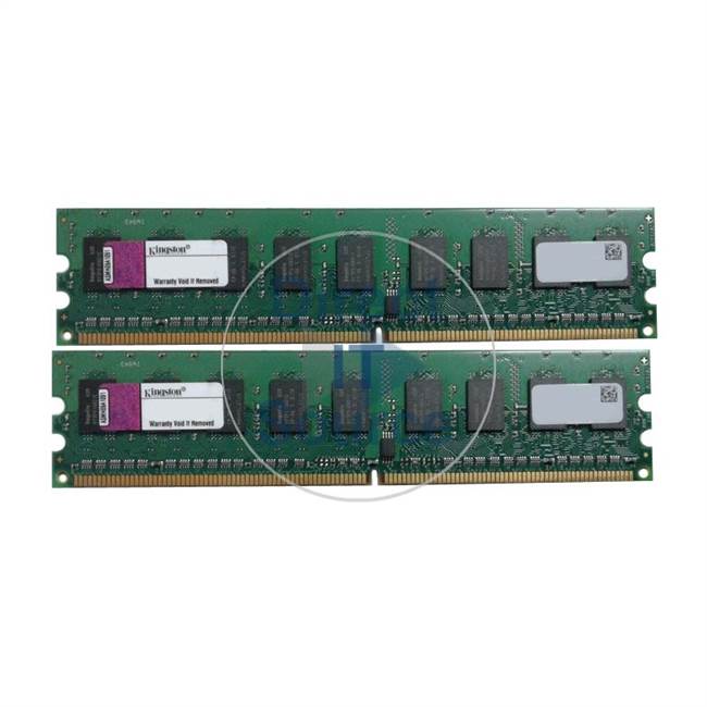 Kingston KTM3524/2G - 2GB 2x1GB DDR2 PC2-3200 ECC Unbuffered 240-Pins Memory