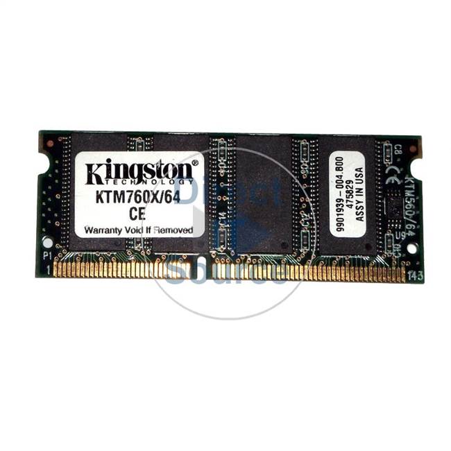 Kingston KTM760X/64 - 64MB EDO Non-ECC Unbuffered 144-Pins Memory