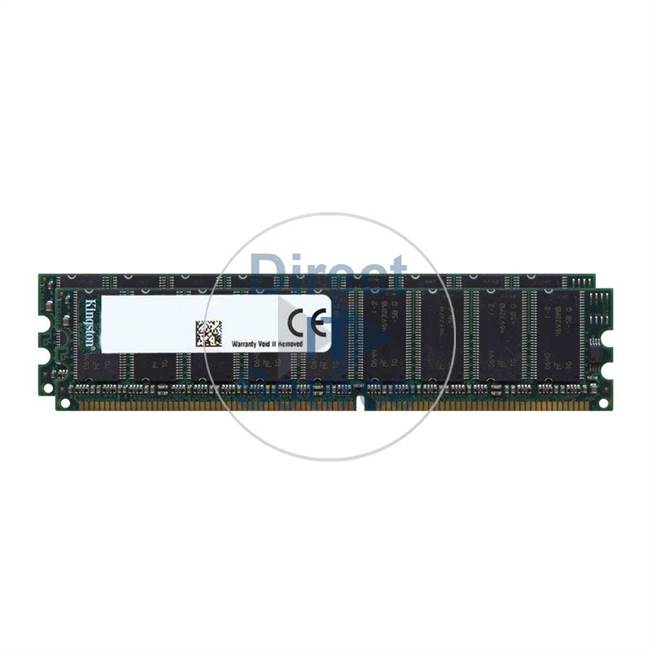 Kingston KTS8006/1G - 1GB 2x512MB DDR PC-3200 ECC Unbuffered 184-Pins Memory