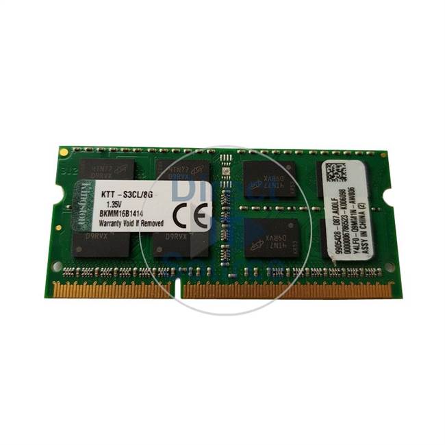 Kingston KTT-S3CL/8G - 8GB DDR3 PC3-12800 Non-ECC Unbuffered 204-Pins Memory