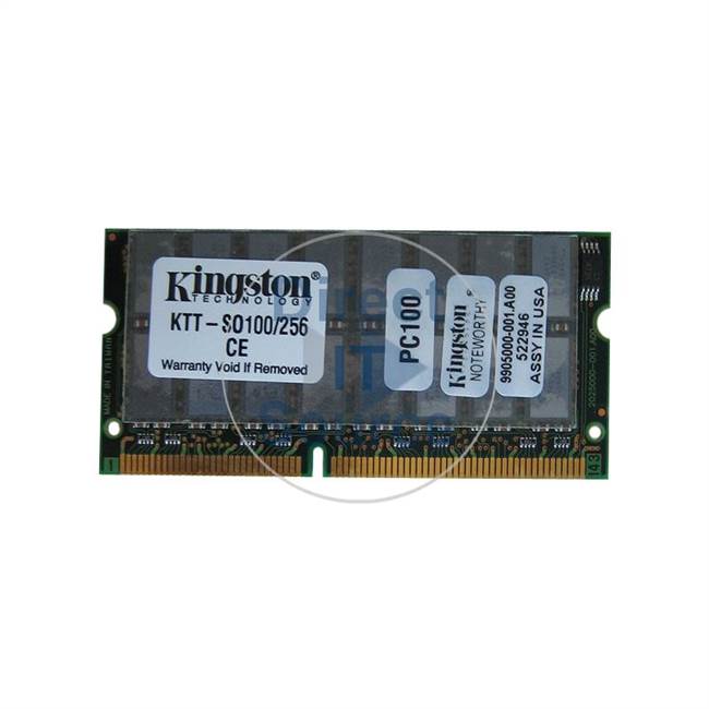 Kingston KTT-SO100/256 - 256MB SDRAM PC-100 Non-ECC Unbuffered 144-Pins Memory
