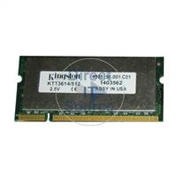 Kingston KTT3614/512 - 512MB DDR PC-2100 Non-ECC Unbuffered 200-Pins Memory