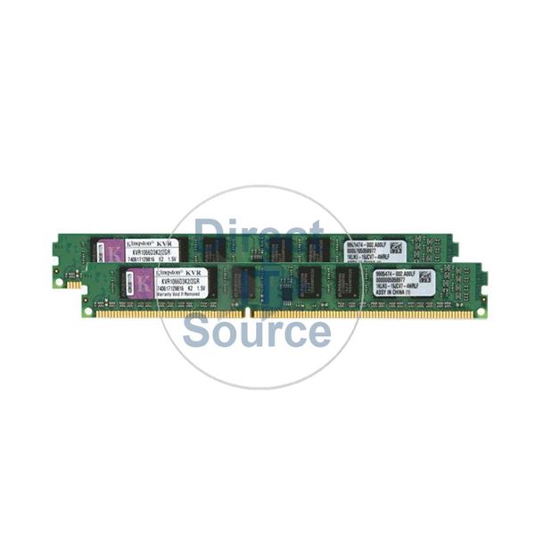 Kingston KVR1066D3K2/2GR - 2GB 2x1GB DDR3 PC3-8500 Unbuffered 240-Pins Memory