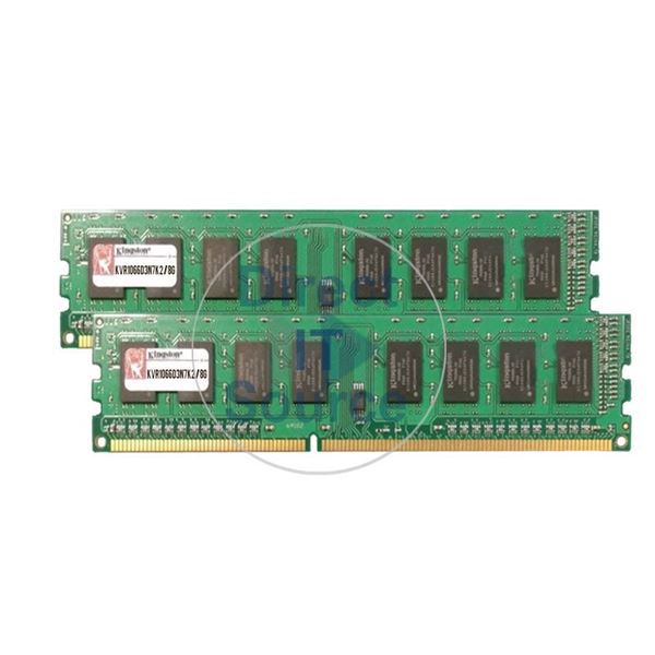 Kingston KVR1066D3N7K2/8G - 8GB 2x4GB DDR3 PC3-8500 Non-ECC Unbuffered 240Pins Memory